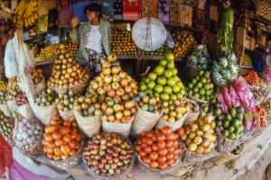 At the market in Berastagi