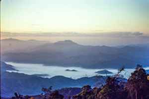 Mountain landscape, view from the Karen village