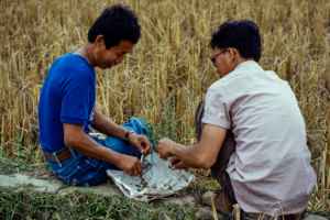 Our guides prepare the local herbs