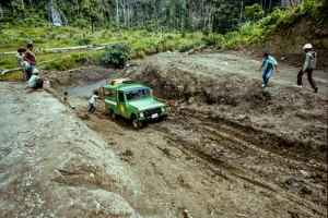 The condition of the road was a bit more difficult